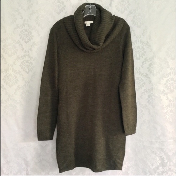 H&M Sweaters - NWT‼️ H&M Olive Green Cowl-neck Sweater Dress